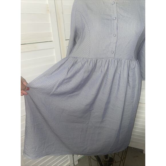 Hidden Alley Cottagecore Babydoll Knee Length Dress 3/4 Sleeve Women’s Sz Large - Picture 4 of 9